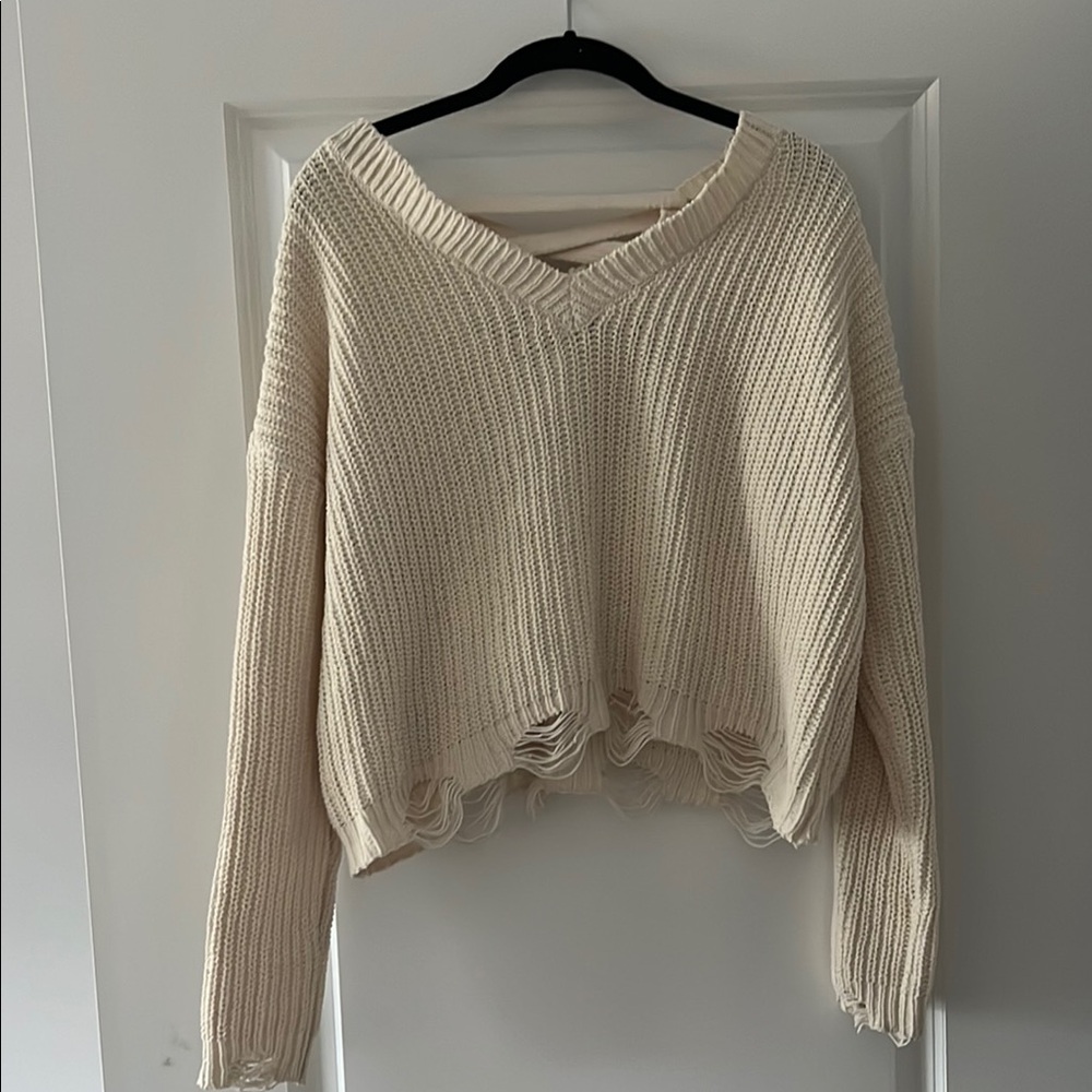 Cozy Cream Knit Sweater